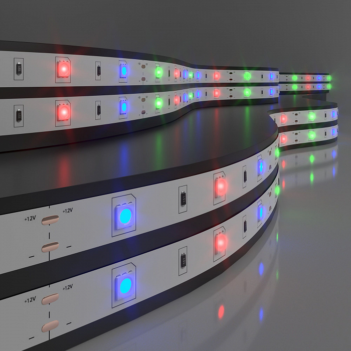 Светодиодная лента Elektrostandard Лента светодиодная 12V 7,2W 30Led 5050 IP20 RGB, 5м