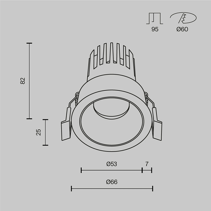 Technical DL115-10W-3K-W