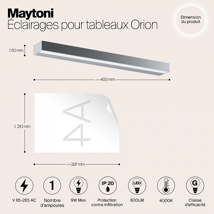Интерьерная подсветка Maytoni MIR011WL-L9S4K
