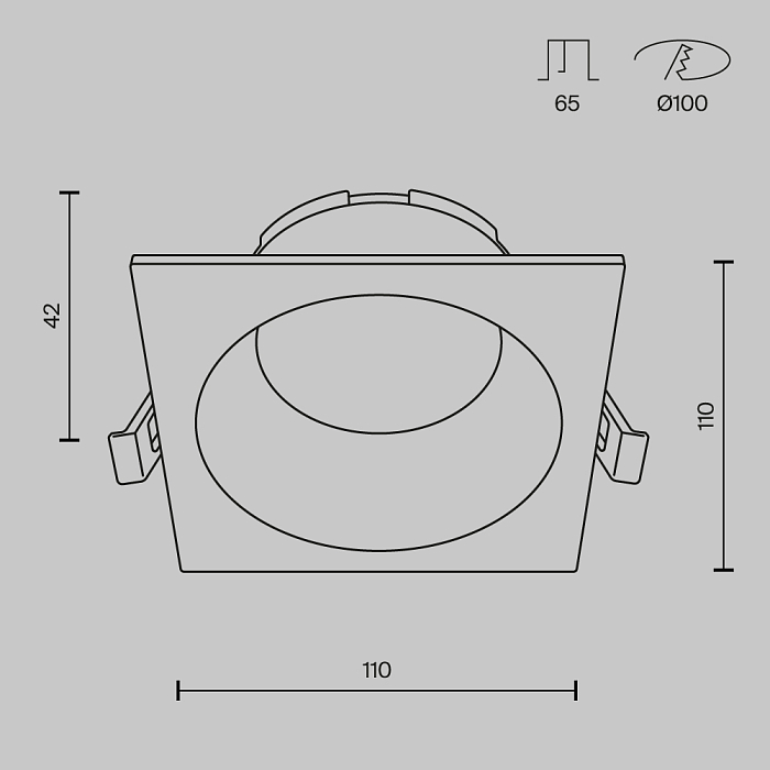 Technical DL126-GX53-SQ-W